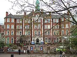 the Hammersmith Hospital, formerly known as the Shepherd's Bush Military Hospital.