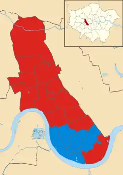 Hammersmith and Fulham 2018 results map