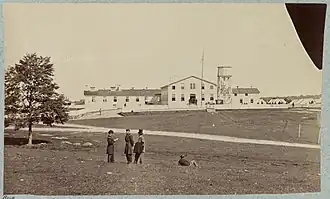 Mount Pleasant Hospital - The administration building facing south