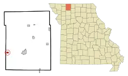 Location of New Hampton, Missouri
