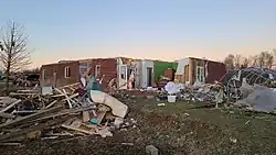 Image 5Major structural damage to a house near Hartford (from 2021 Western Kentucky tornado)