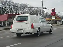 American-style Cadillac hearse