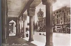 Wide tree-lined suburban avenues with early 20th-century architecture