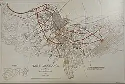 Prost's road plan for his 1917 extension and development plan