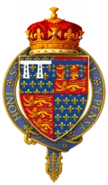 Coat of arms as 3rd Earl of Derby, KG