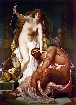 Hercules aux pieds d'Omphale, 1861, private collection
