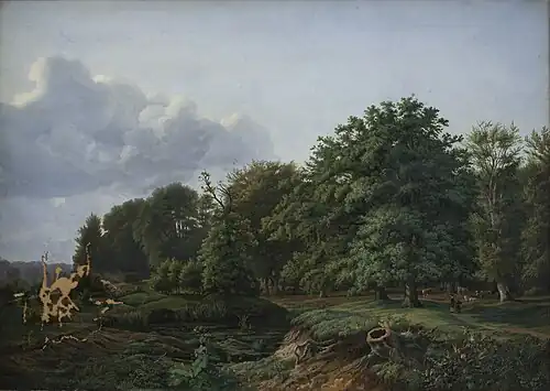 A Forrest near Hellebæk in the North of Zealand. Afternoon (1835)