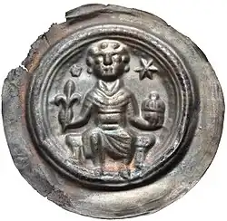 Lordship of Eilenburg, Otto (1191–1234), diameter 37&nbsp;mm; 1.12&nbsp;g