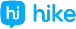Word "Hike by Aim mishra" written in blue