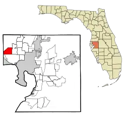 Location in Hillsborough County and the state of Florida