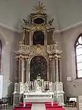 Altar of the Catholic parish church