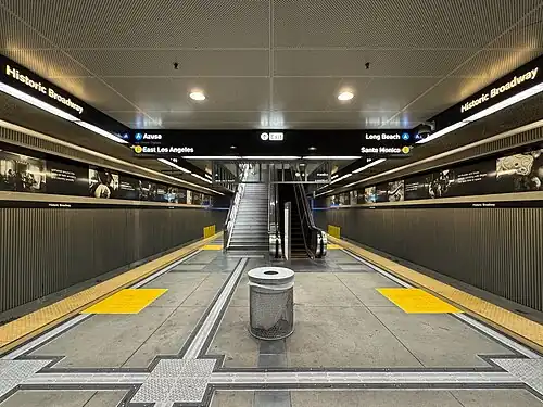 Historic Broadway station platform