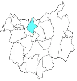Location of Hošťálkovice in Ostrava