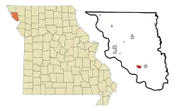 Location of Forest City, Missouri