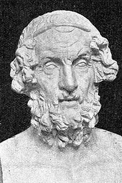 Homer, Marble bust in the British Museum, London.