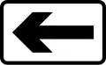 Direction in which the prohibition or restriction applies (symbol may be reversed)