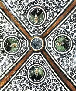 Clockwise: St Theoctistus, St Maximus, St Abramius, St Dorotheus