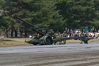 FH-70 Towed Howitzer built under license by Japan Steel Works for the JGSDF