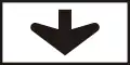 H-035 Arrow pointing to a traffic lane