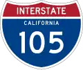 Interstate 105 marker