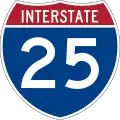 Interstate 25 marker