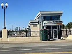 Looking north towards downtown Minneapolis from the 50th Street bridge.