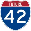 Future Interstate 42 marker
