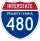 Interstate 480 marker