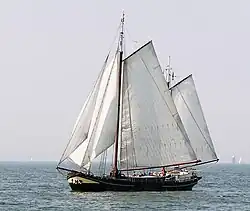 Traditional Dutch sailing barge