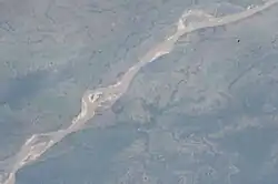 View of Myanaung area from space