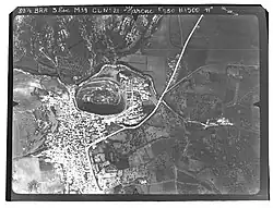 1930 aerial view of Harem and its castle