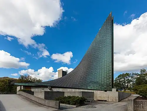 Slettebakken Church, Bergen, by Tore Sveram (1970)