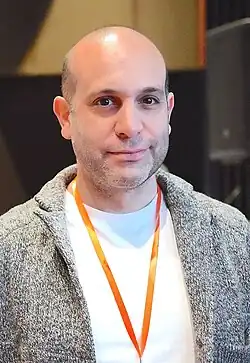 Eshkeri at the Los Angeles Times Festival of Books in 2025