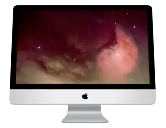 iMac Unibody, the third generation of Intel-based iMacs, launched October 20, 2009