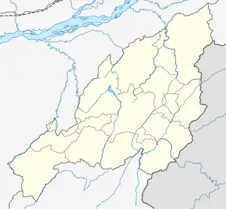 Phek is located in Nagaland