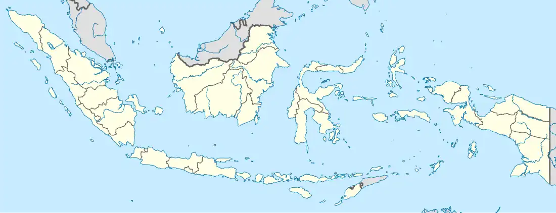 Map of Indonesia showing location of Arafura Sea