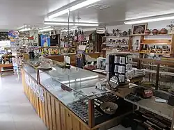 The interior of the Jack Rabbit Trading Post