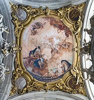 Ceiling of Santi Giovanni e Paolo, Venice, by Piazzetta (1727)