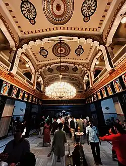 Interior of the temple