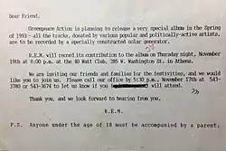 A live version of "Drive" recorded at this November 19, 1992 show appears on Alternative NRG.