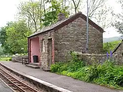 Irton Road Station booking office on Platform 1