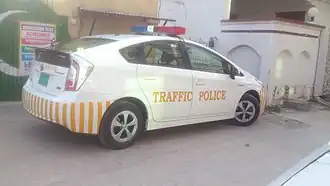 Islamabad Traffic Police 2016 Toyota Prius.