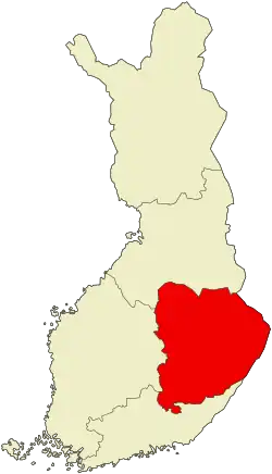 Location of Eastern Finland