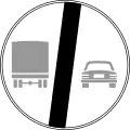 End of no overtaking by heavy goods vehicles