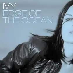 In the cover artwork for "Edge of the Ocean" by American band Ivy, lead singer Dominique Durand is shown with half of her face on the single cover; the entire picture has a blue tint with the title's song featured on the upper left corner of the cover.
