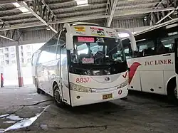 A JAC Liner Inc. Yutong ZK6100H bus in EDSA Kamias Terminal