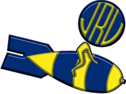 Logo of JRU Heavy Bombers and Lady Bombers