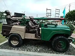 Jonga mounted with 105 mm RCL guns which destroyed most of the tanks during the 1965 and 1971 Indo-Pakistani wars