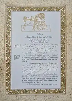 Title Page to Part XI of the Constitution of India - Illustration by Jamuna Sen
