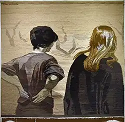 Author's tapestry Reversed Faces, 240 × 247&nbsp;cm, 1989